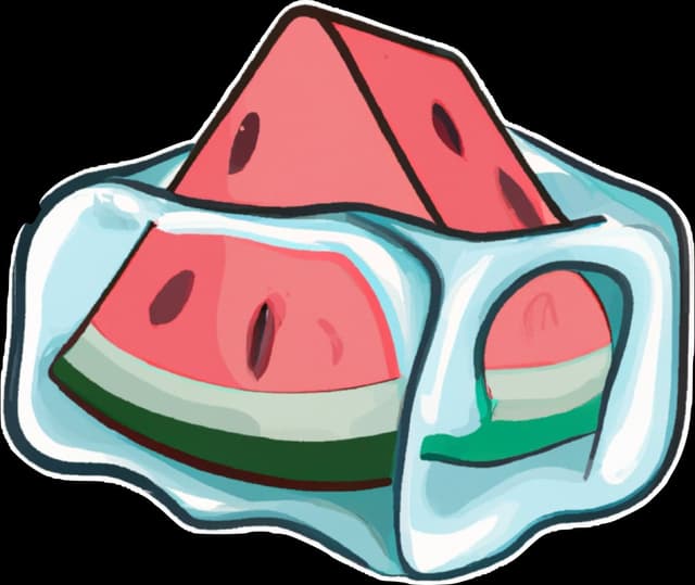 ICED WATERMELON flavor logo